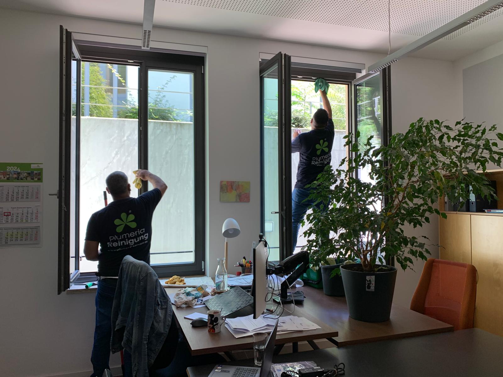 Professionelle Reinigung eines Büros